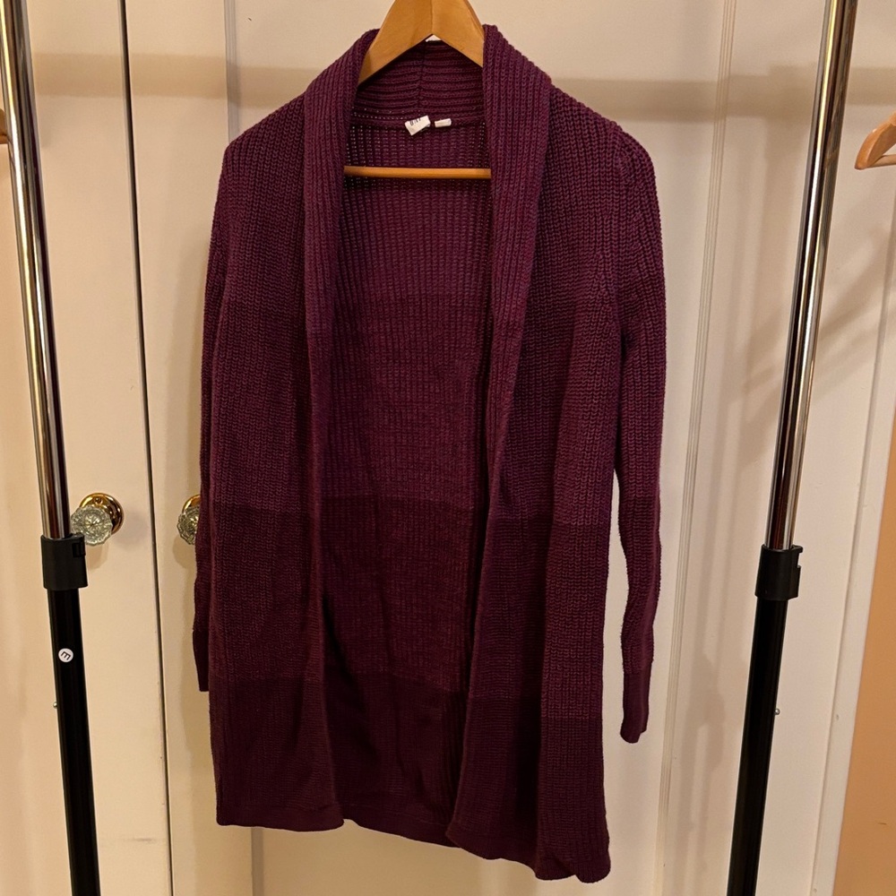 GAP Women's Deep Purple Cardigan